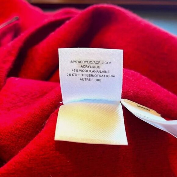 Anne Klein Red Cape Jacket - Picture 8 of 9